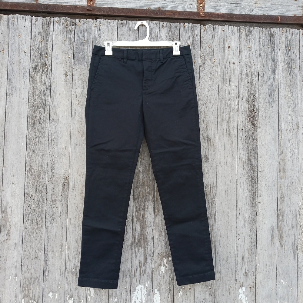POLO‎ RALPH LAUREN Black Brooke Skinny Chino Boating Pants Womens Sz 4